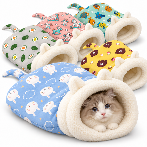Cozy Sleeping Bag for Cats & Small Dogs