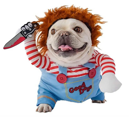 Disfraz Muñeco Asesino para Mascotas