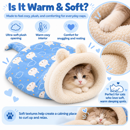 Cozy Sleeping Bag for Cats & Small Dogs